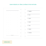 Refil Disco Semana Horizontal Não Datado (SH02)