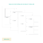 Refil Disco Semana Horizontal Não Datado (SH03)