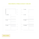 Refil Fichário Semana Horizontal Não Datado (SH01)