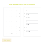 Refil Fichário Semana Horizontal Não Datado (SH02)