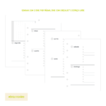 Refil Fichário Semana Horizontal Não Datado (SH03)
