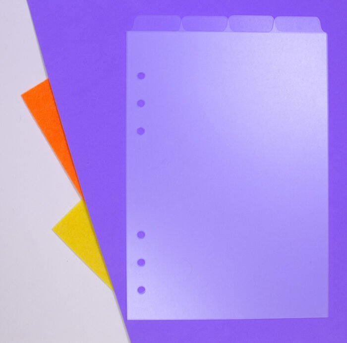 Kit de Divisória Transparente para Fichário . Aba Superior e Lateral - Imagem 1