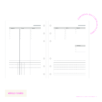 Refil Fichário Semana Vertical Não Datado (SV03-P)