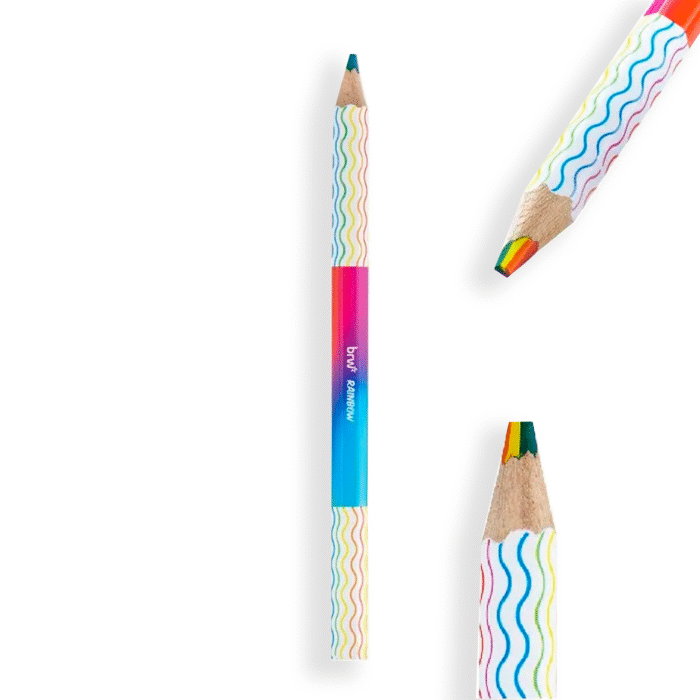 Lápis de Cor de Madeira Rainbow | BRW - Imagem 1