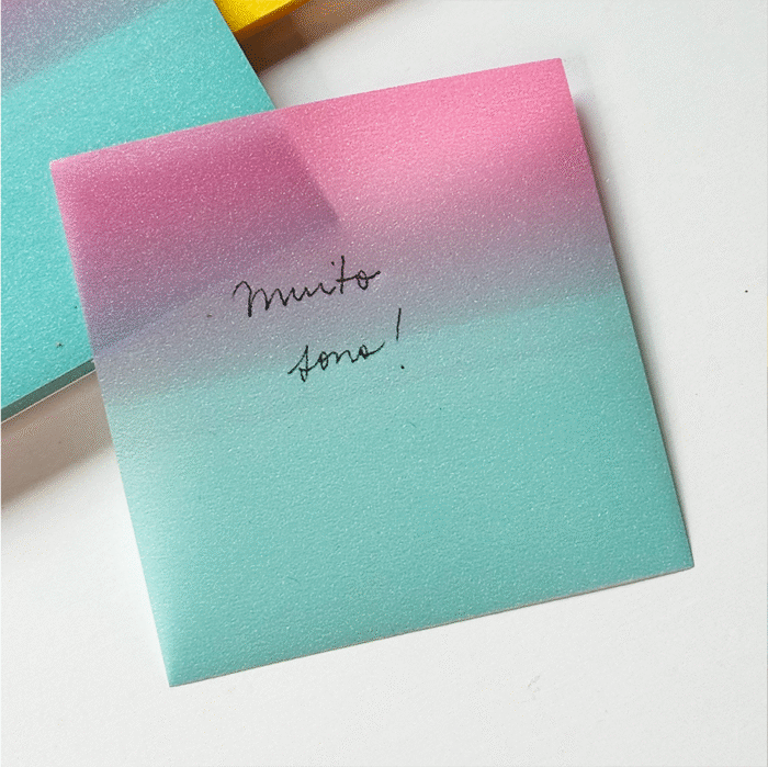 Bloco de Adesivos Autocolantes Degradê com Glitter - Imagem 3