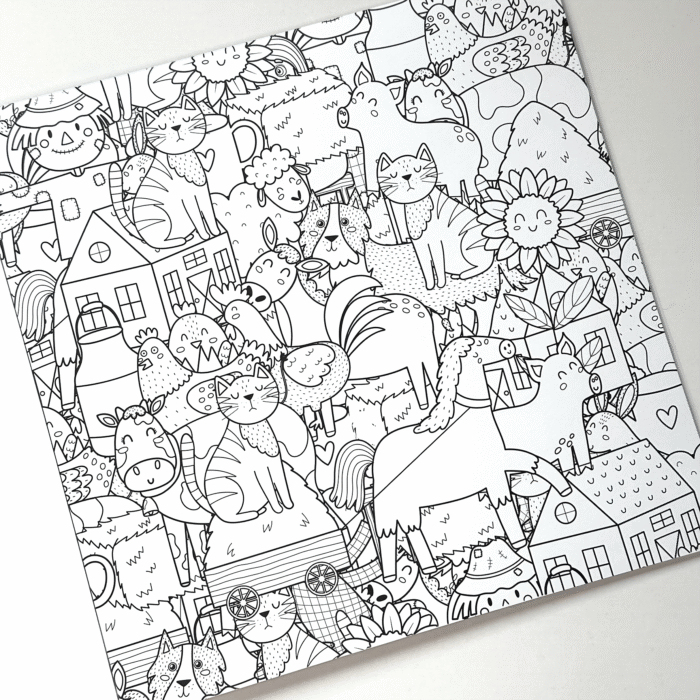 Caderno de Colorir "O mundo fofo dos gatos" - Imagem 3
