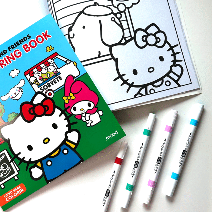 Caderno de Colorir da Hello Kitty - Imagem 1