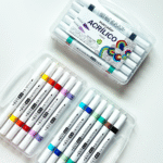 Marcador Acrílico para Colorir, 12 Cores