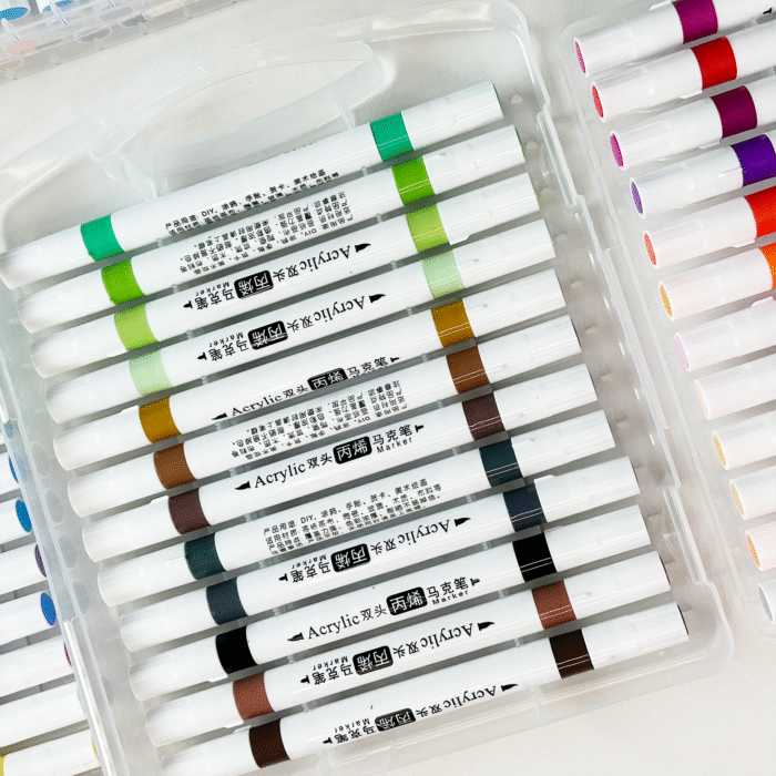 Marcador Acrílico para Colorir, 36 Cores - Imagem 8