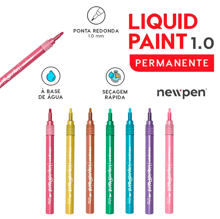 Caneta Acrílica Liquid Paint 1.0 | NewPen - Imagem 2