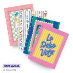 Capa Avulsa Estampada para Caderno de Disco