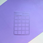 Stencil Transparente Mensal